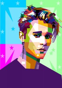 'Justin Bieber' Poster, picture, metal print, paint by baturaja vector _ Displate